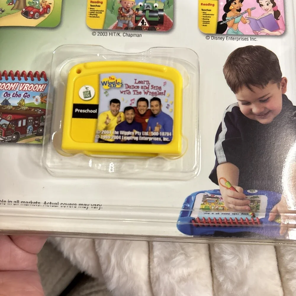 My First LeapPad Interactive Book Cartridge Lot Wiggles Disney Princess Bob